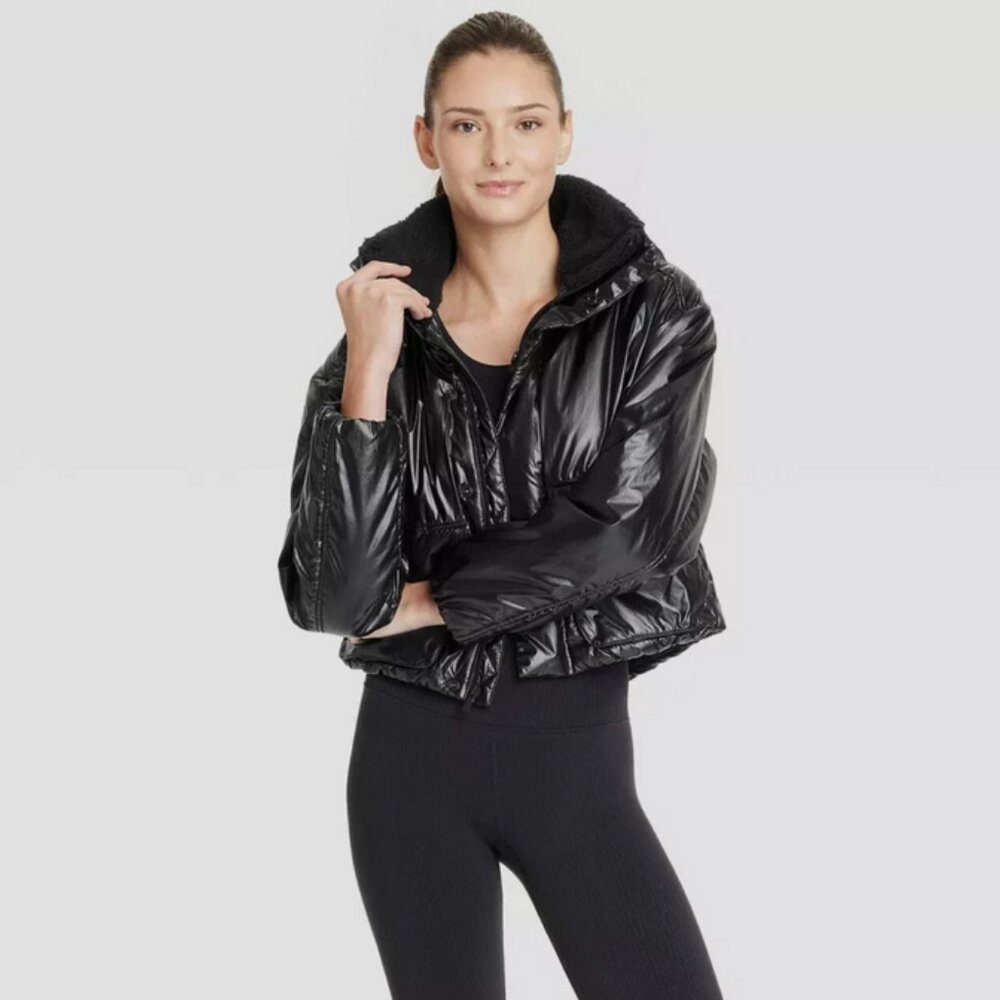 Women's Midweight Puffer Jacket - All In Motion Black XS